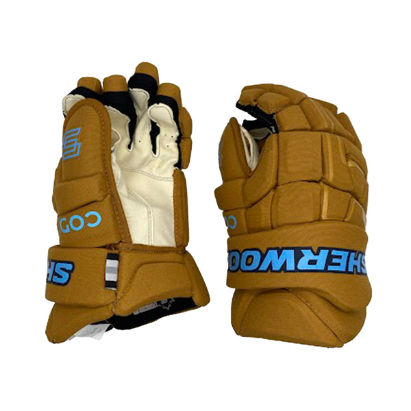 Sherwood Code Encrypt 1 -Team Stock Glove - Winnipeg Jets (Tan/Powder Blue)