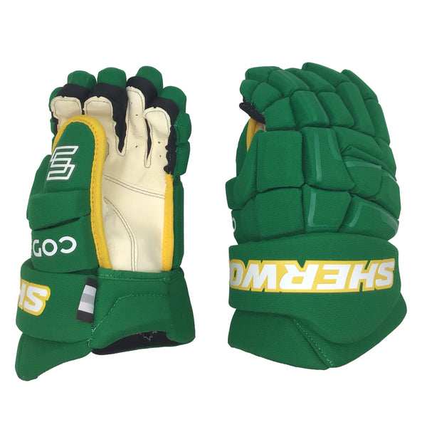 Sherwood Code Encrypt 1 - Team Stock Glove - Minnesota Wild (Green/Yellow)