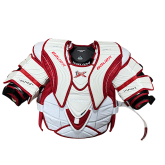 Bauer Vapor 1X - Used Intermediate Goalie Chest Protector - (White/Red)