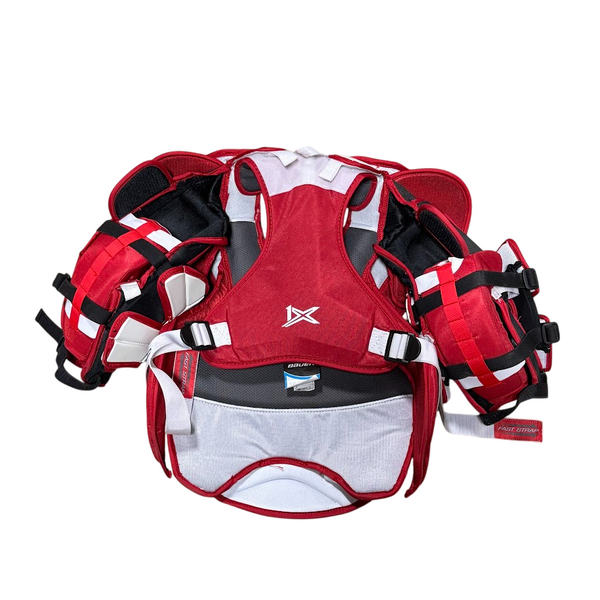 Bauer Vapor 1X - Used Intermediate Goalie Chest Protector - (White/Red)