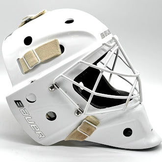 Bauer - Used Senior NME VTX Goalie Helmet - (White)