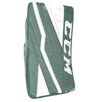 CCM - Used Extreme Flex 3 Pro Stock - Goalie Blocker (Green/White)