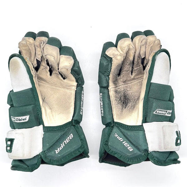 Used - Bauer Pro Series -  NCAA Pro Stock Hockey Glove (Green/White)