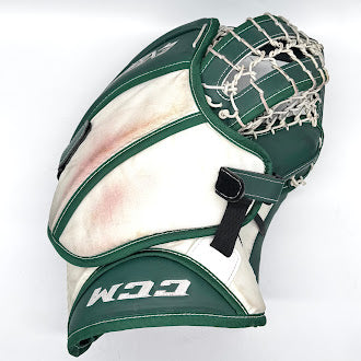 CCM - Used Extreme Flex 3 Pro Stock - Goalie Glove (Green/White)