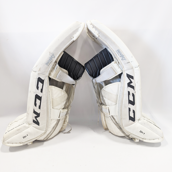 CCM Premier II - Used Pro Stock Senior Goalie Pads (White)