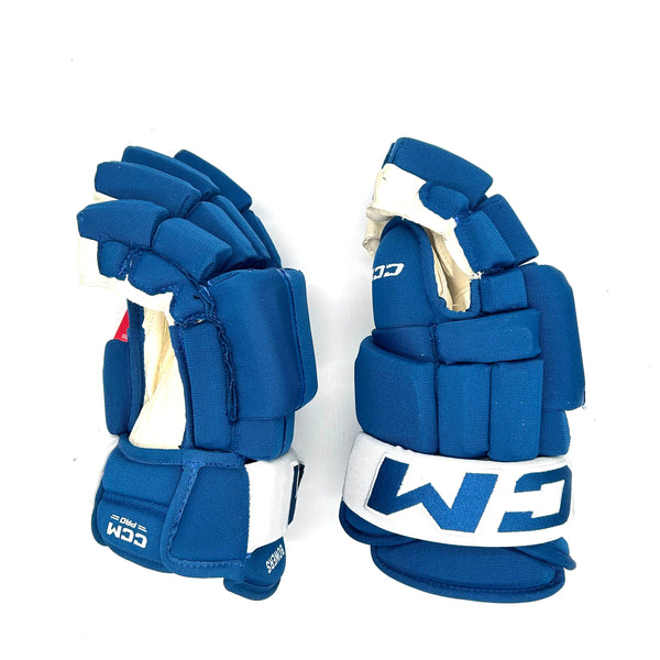 CCM HG97 - NHL Pro Stock Hockey Glove - Shane Bowers (Blue/White)