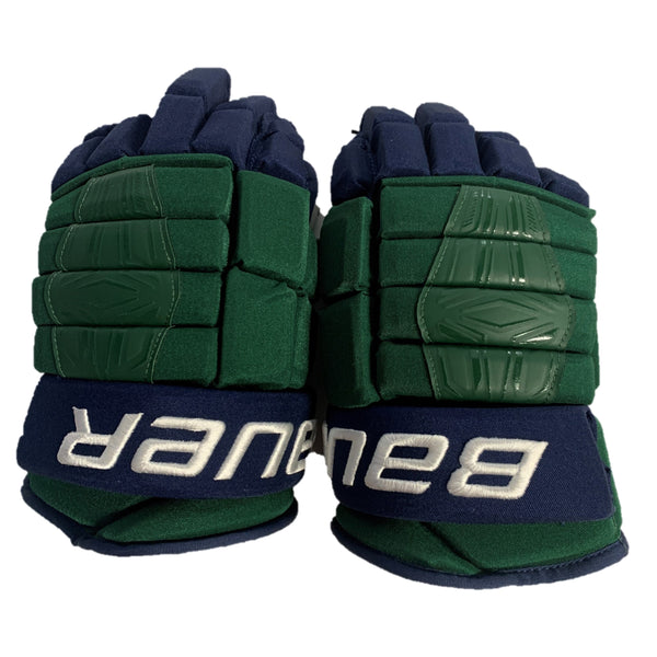 Bauer Pro Series - NCAA Pro Stock Glove (Green/Blue)