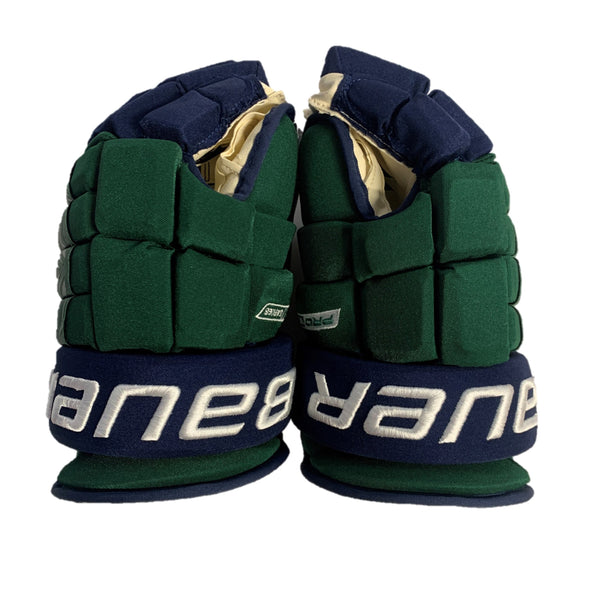 Bauer Pro Series - NCAA Pro Stock Glove (Green/Blue)