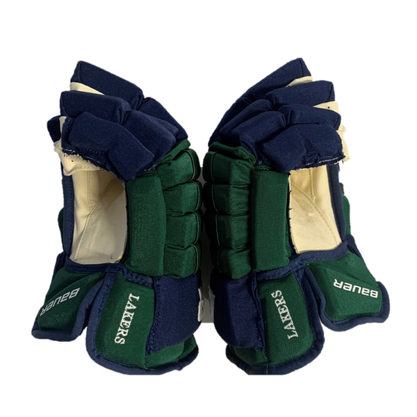 Bauer Pro Series - NCAA Pro Stock Glove (Green/Blue)