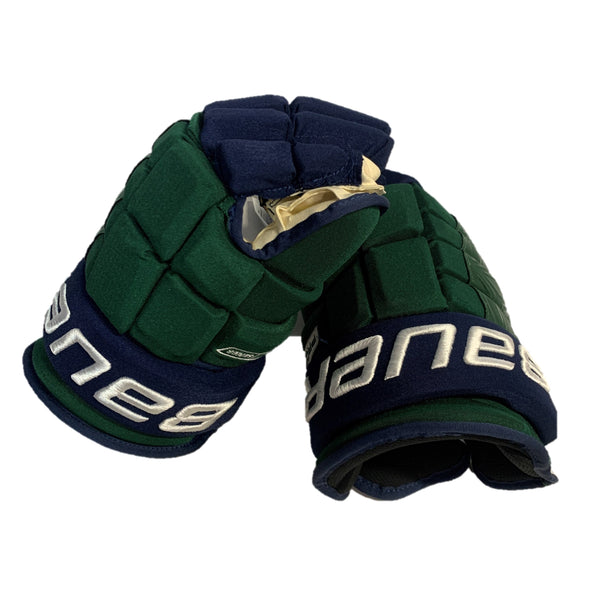 Bauer Pro Series - NCAA Pro Stock Glove (Green/Blue)