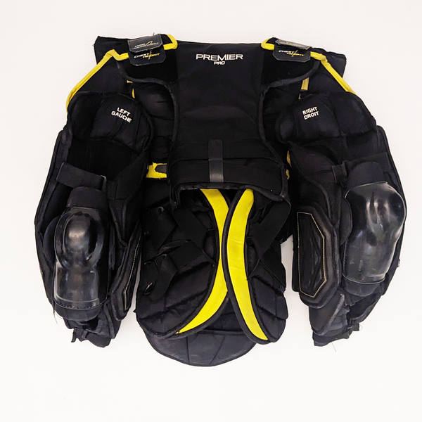 CCM Premier - Used Pro Stock Goalie Chest Protector (Black/Yellow)