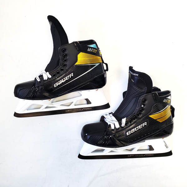 Bauer Supreme UltraSonic Hockey Goalie Skates - Size L 9.625D R 9.875D