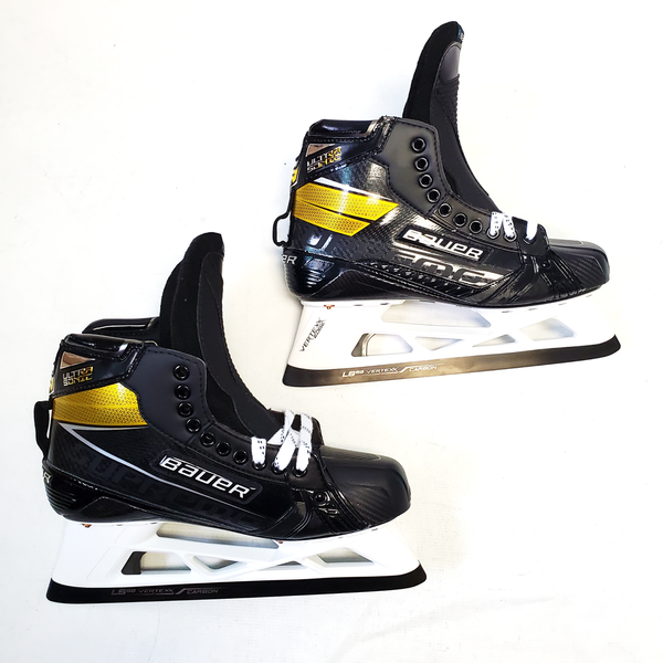 Bauer Supreme UltraSonic Hockey Goalie Skates - Size L 9.625D R 9.875D